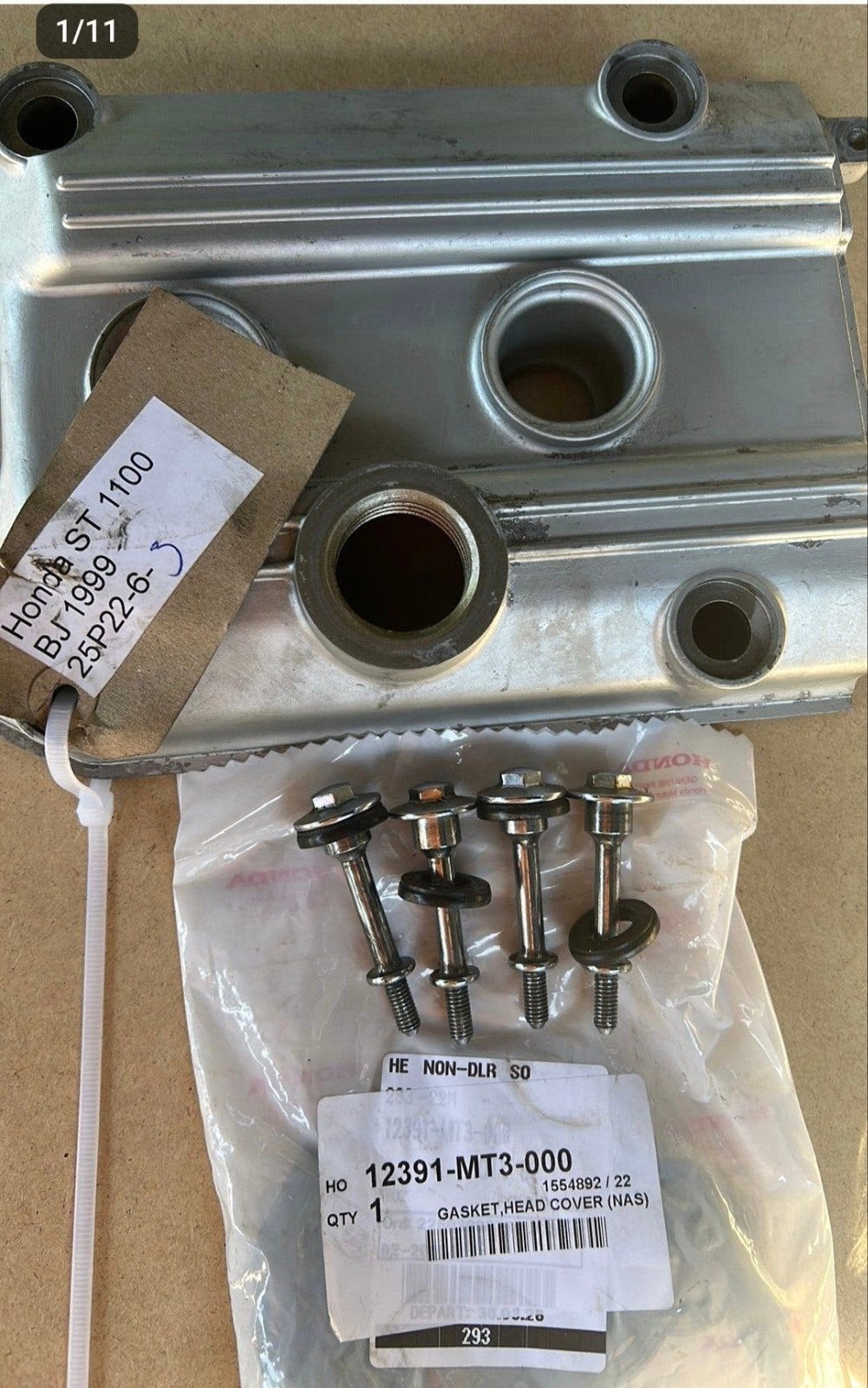 HONDA ST1100 Pan European-kleppendeksel+nieuwe orgi pakking, Ophalen of Verzenden, Gebruikt