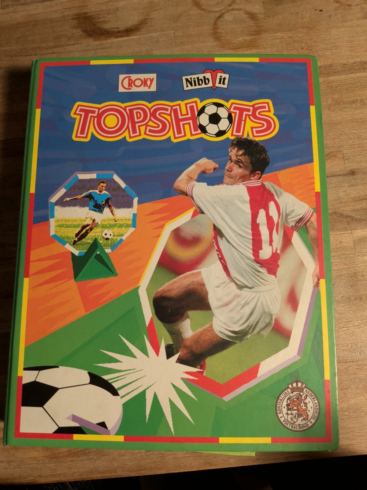 Vintage Croky Nibbit Topshots Voetbal Album met Flippo's, Verzamelen, Ophalen, Gebruikt, Ajax, Spelerskaart