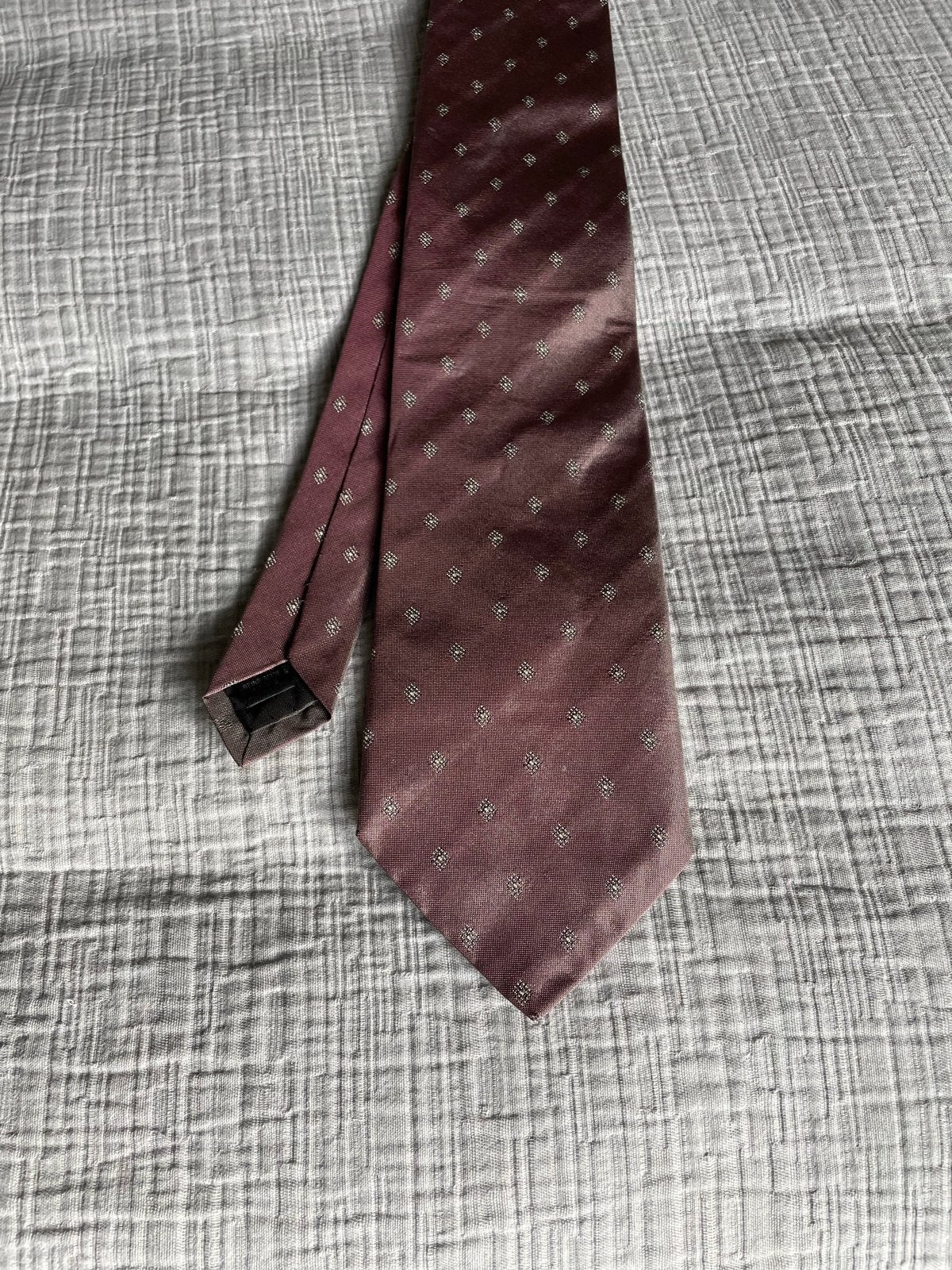 Altio Zijden Stropdas Roze met Grijze Gloed, Kleding | Heren, Ophalen of Verzenden, Zo goed als nieuw, Roze, Met patroon