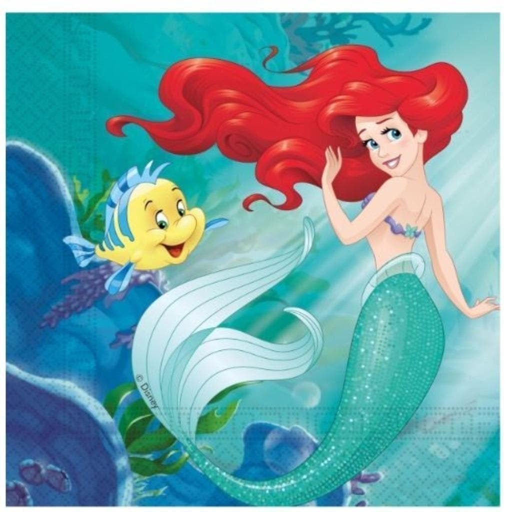 Disney Princess Ariel de kleine Zeemeermin feestartikelen, Ophalen of Verzenden, Nieuw, Versiering, Verjaardag