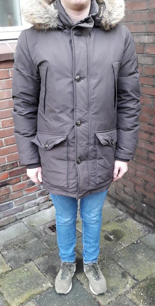 Tommy Hilfiger parka winterjas M origineel en nette staat!, Bruin, Maat 48/50 (M), Tommy Hilfiger, Ophalen of Verzenden