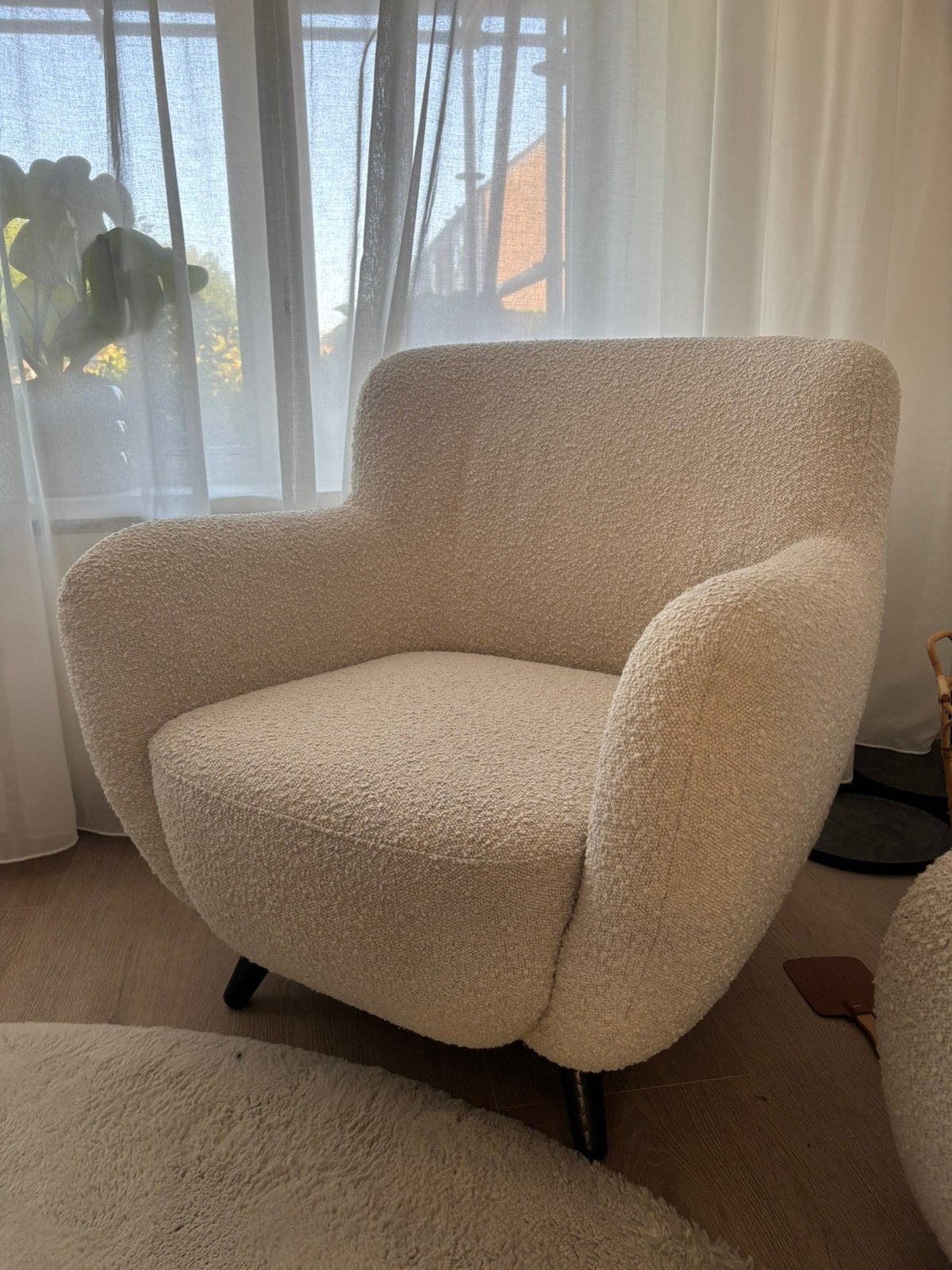 Sofacompany stoel/fauteuil maya cream, Ophalen, Eenpersoons, 75 tot 100 cm, Zo goed als nieuw