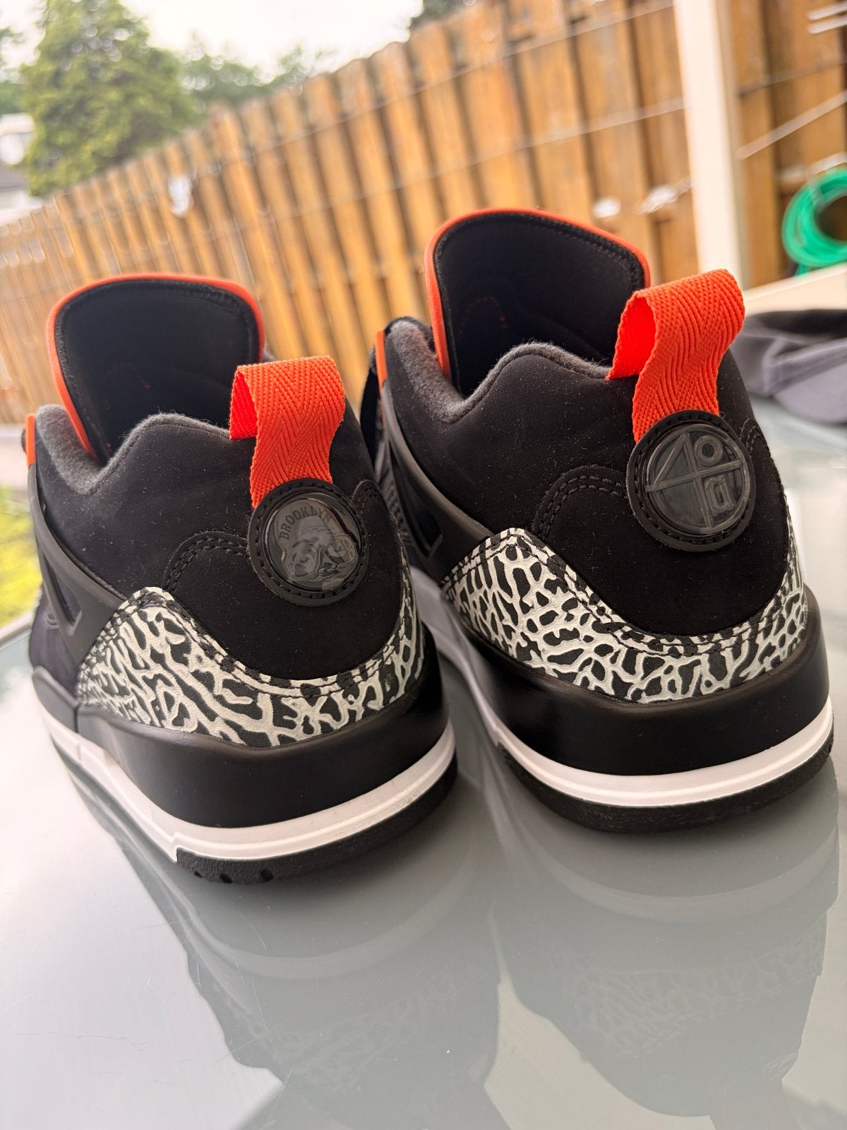 Jordan Spizike Low sneakers - Zwart/Oranje - Maat 43, Ophalen of Verzenden, Nieuw, Zwart, Sneakers of Gympen