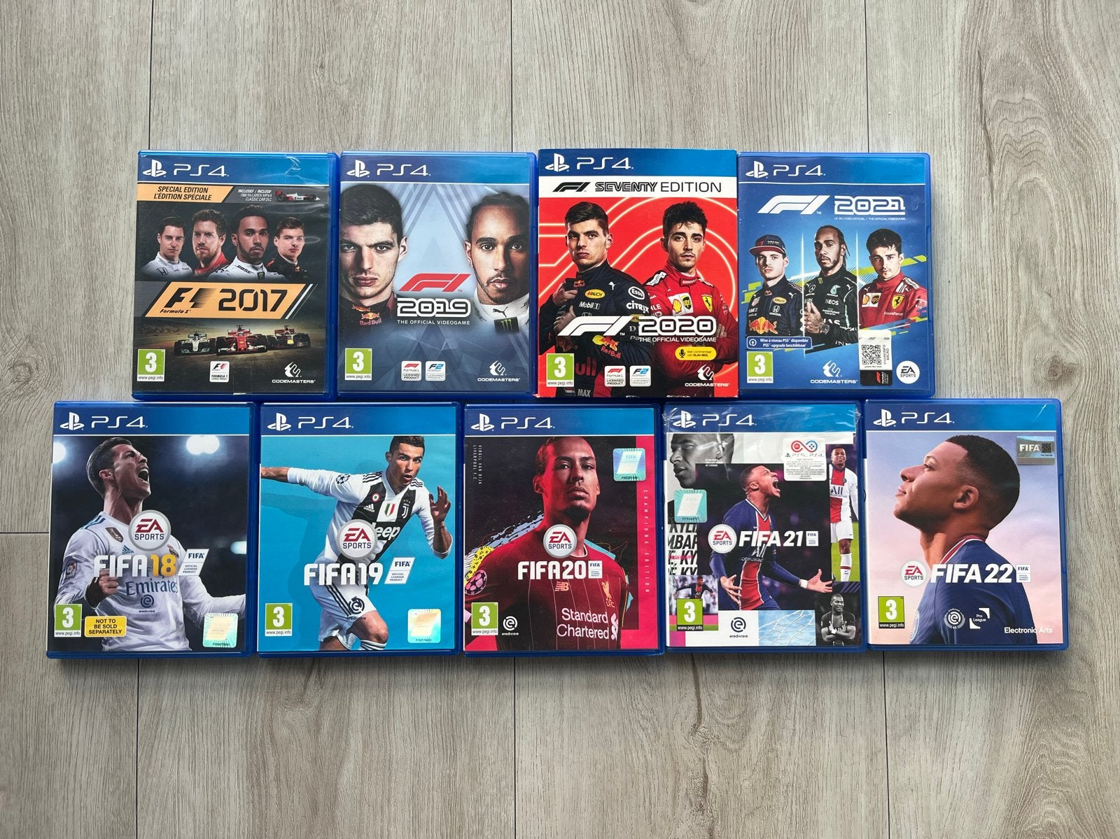 Fifa & Formule1 games Playstation 4 bundel, Gebruikt, Ophalen of Verzenden, Eén computer, Sport