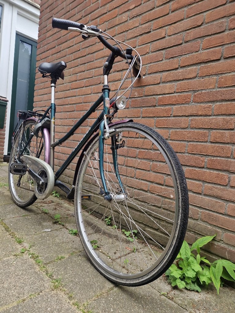 Dames stadsfiets 55cm, Ophalen, Velgrem, Versnellingen, Gazelle