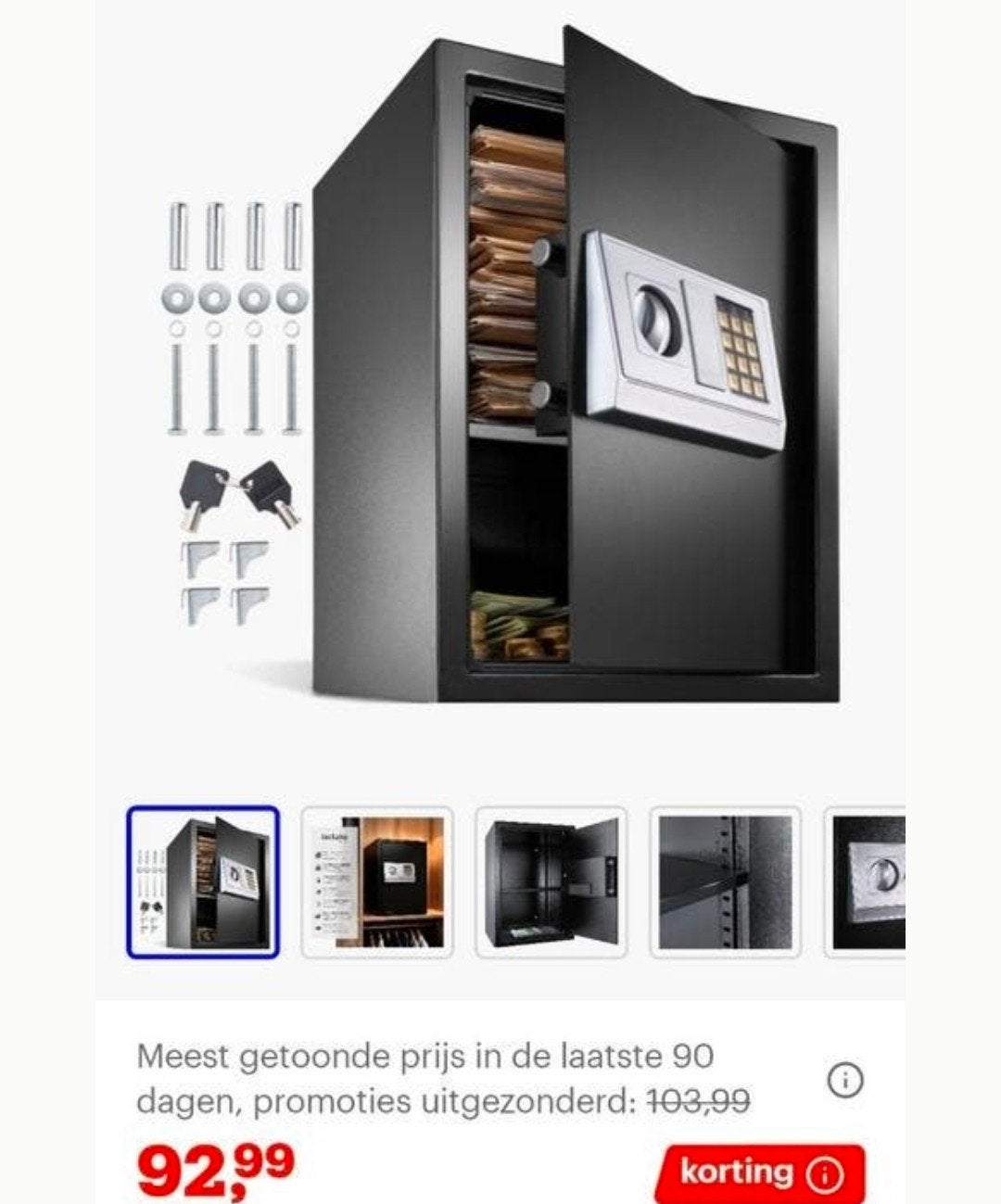 Kluis, Ophalen, Gebruikt