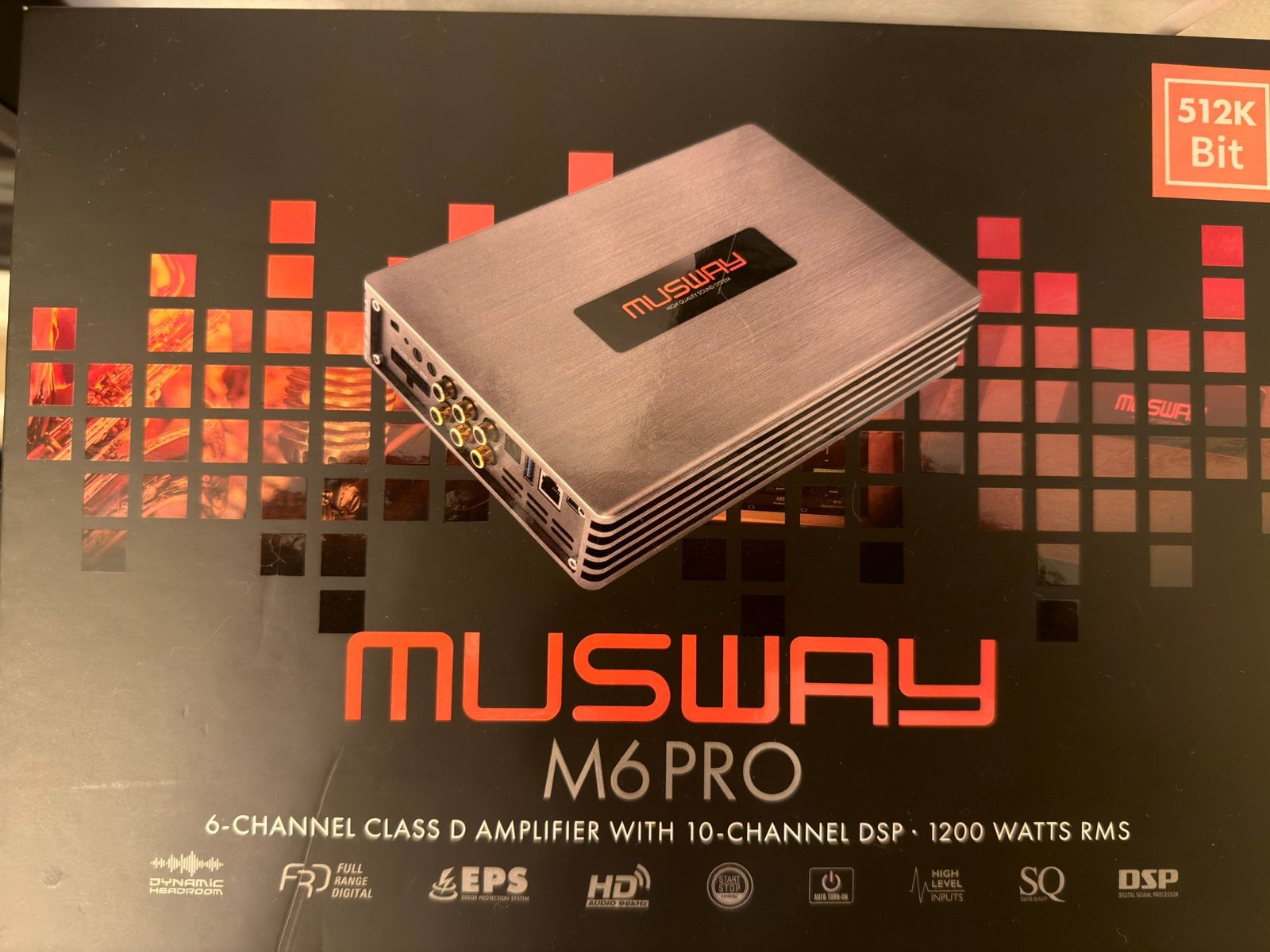 Musway M6 Pro Versterker + Subwoofer + Kabels + DRC01 ZGAN, Ophalen, Zo goed als nieuw