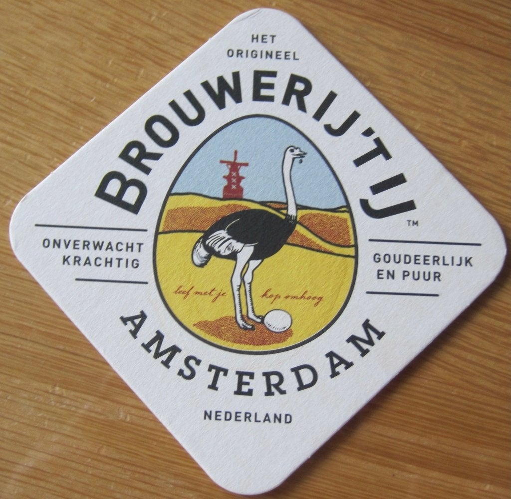 bierviltje van Brouwerij 't IJ Amsterdam, Ophalen of Verzenden, Zo goed als nieuw, Viltje(s), Overige merken