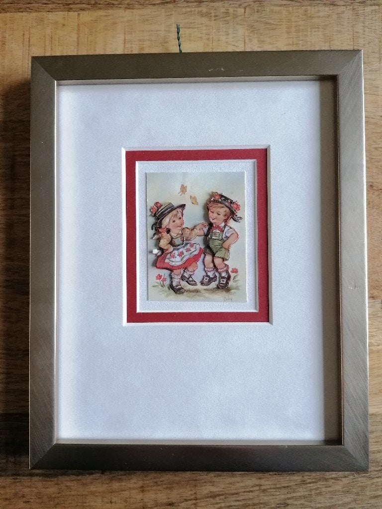 fotolijst brons, Ophalen of Verzenden, Gebruikt, Standaard fotolijst