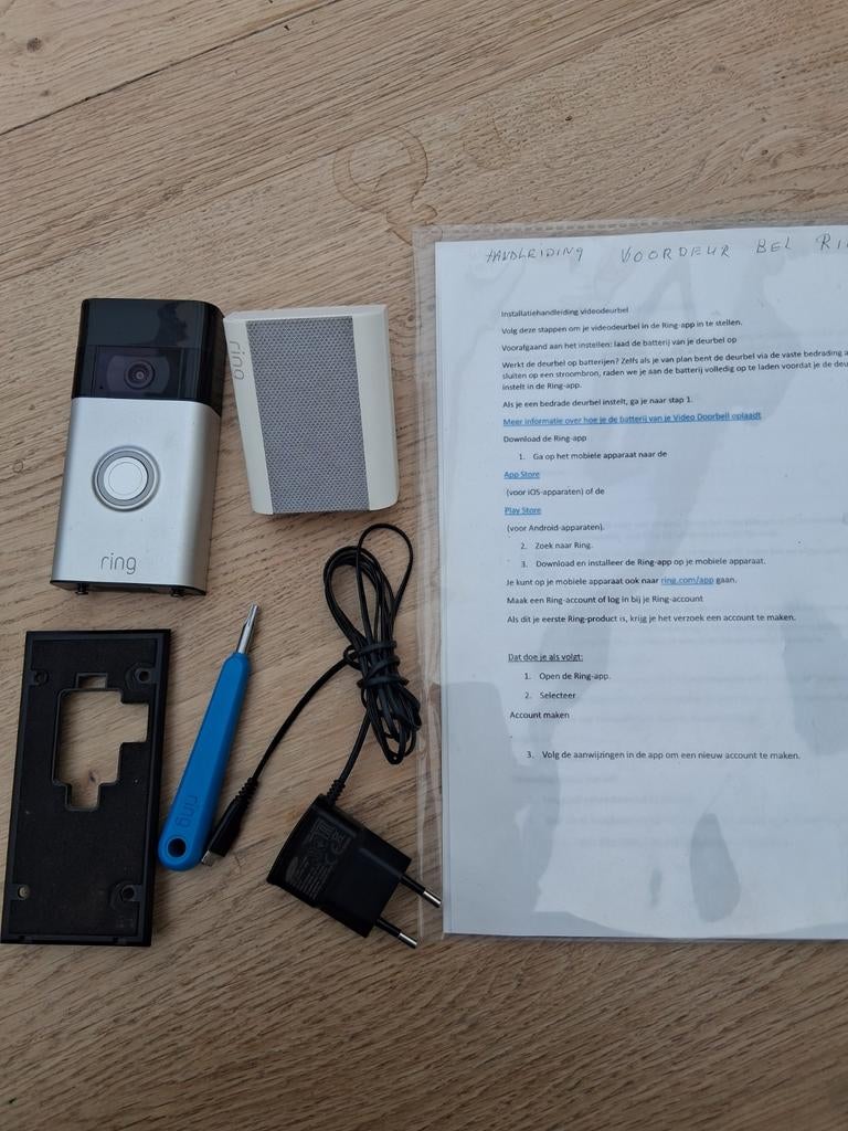 Komplete camera videovoordeur  bel met binnengong,chine, Huis en Inrichting, Deurbellen, Ophalen of Verzenden