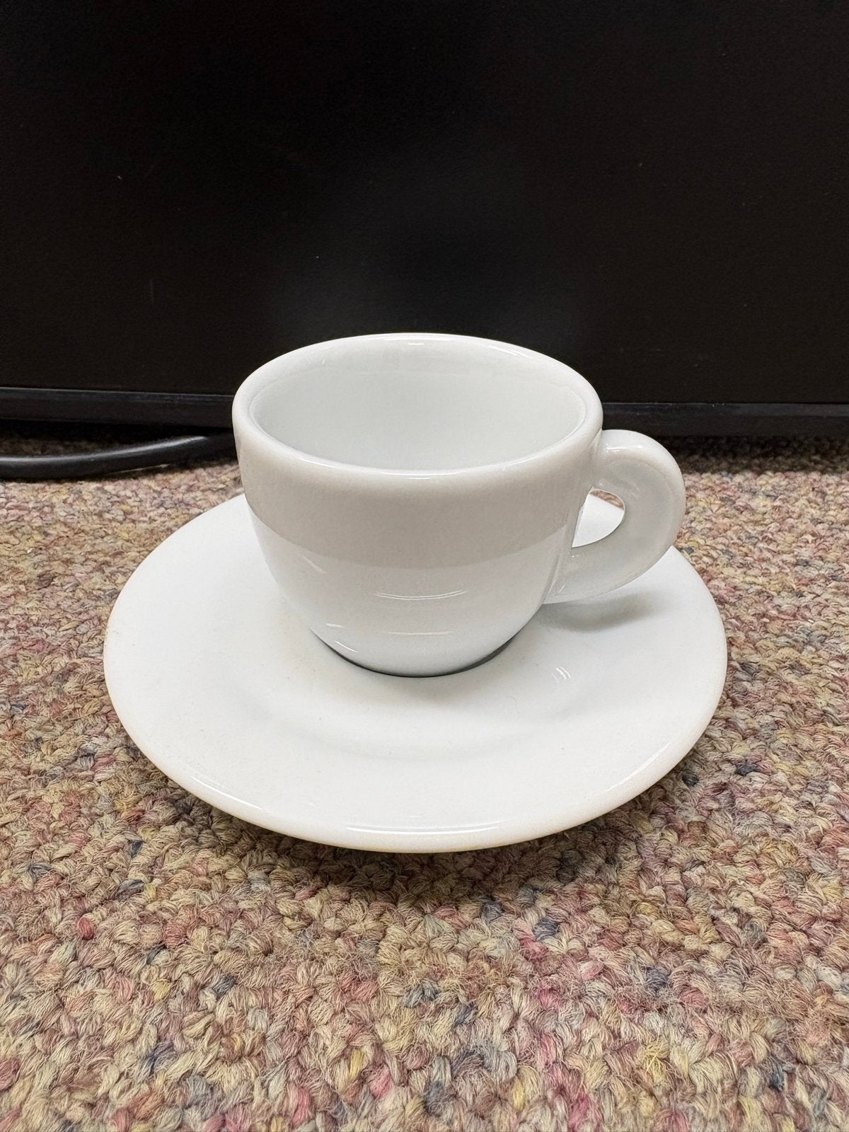 Set van 6 D'ANCAP Espresso Kopjes met Schotels, Ophalen of Verzenden, Zo goed als nieuw, Porselein, Kop(pen) en/of Schotel(s)