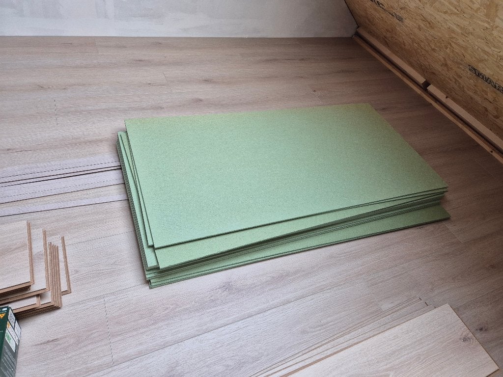 klik-laminaat en ondervloer voor laminaat, Ophalen, Overige materialen, 50 tot 150 cm, Nieuw