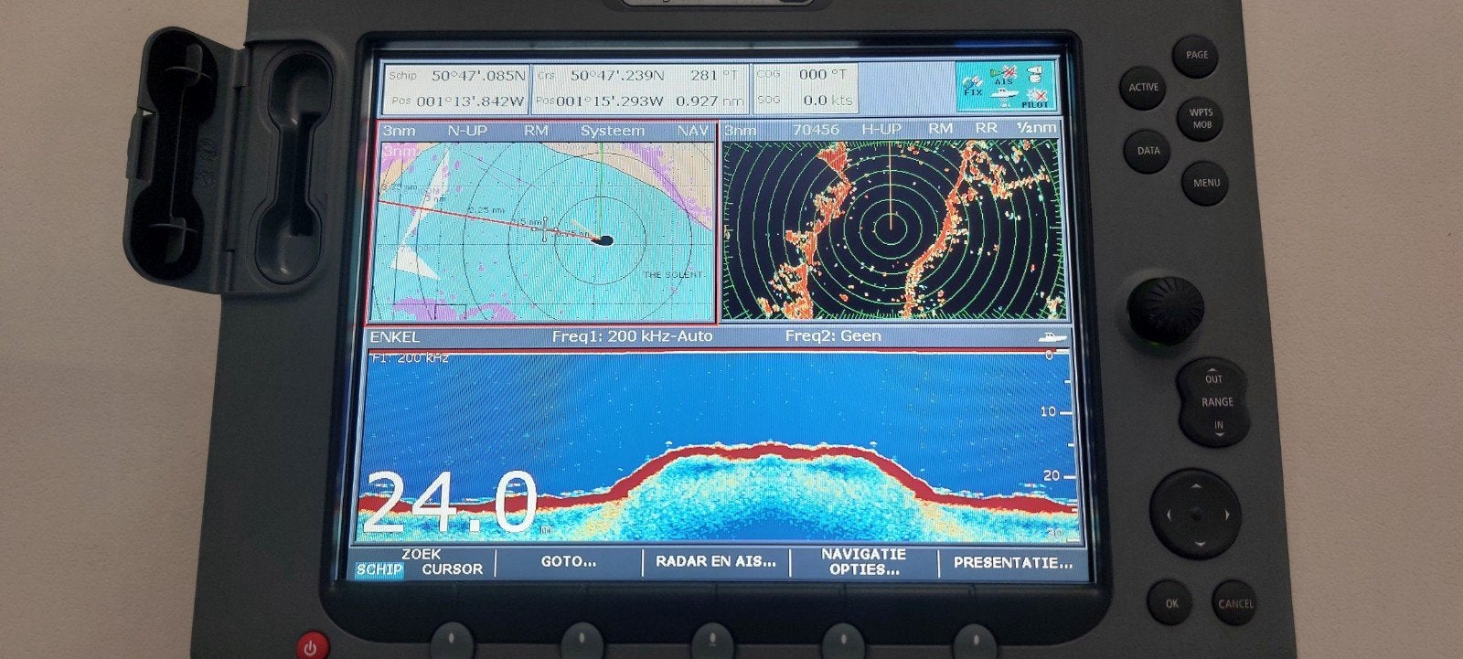 Raymarine E120 kaartplotter multifunctioneel kleuren display, Watersport en Boten, Ophalen of Verzenden, Zo goed als nieuw, Kaartplotter of Fish Finder