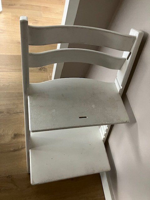 trip trap stoel wit, Ophalen, Gebruikt, Meegroeistoel