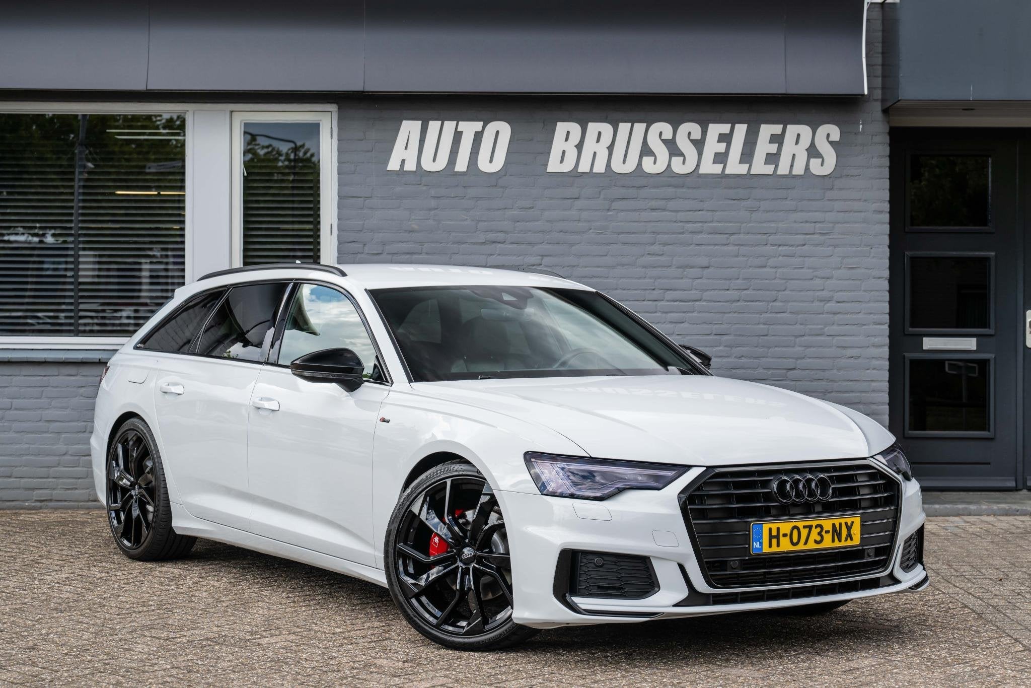 Audi A6 Avant 45 TFSI S edition Zeer mooie staat 21"LM, Auto's, Gebruikt, 4 cilinders, Leder en Stof, Wit