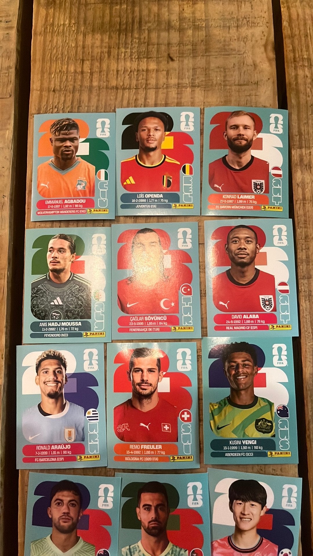 Panini kaartjes!, Hobby en Vrije tijd, Stickers en Plaatjes, Verzenden, Nieuw, Meerdere stickers