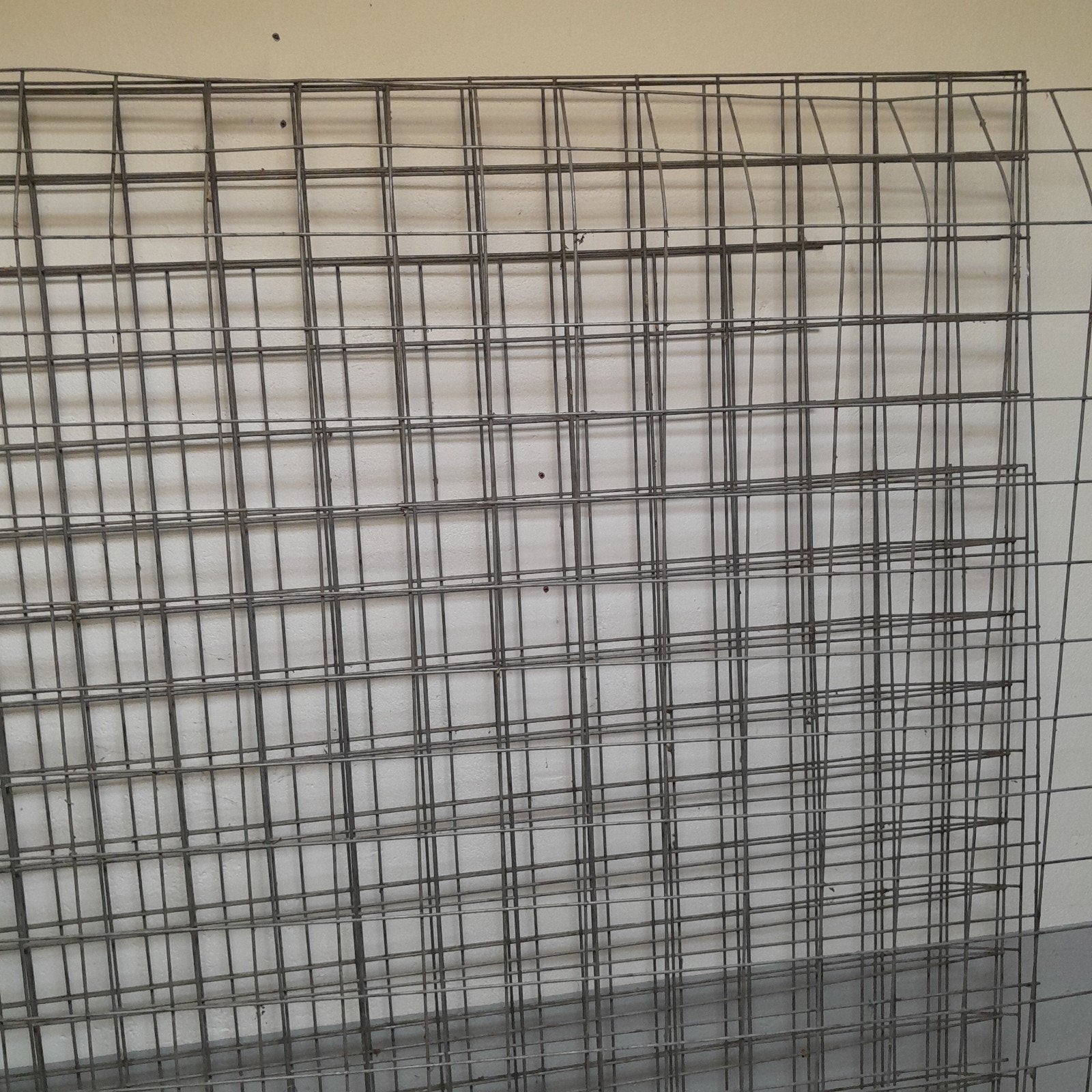 Gaaspanelen/gaaselementen gegalvaniseerd maas 10 x10 cm, Ophalen, Gebruikt, Minder dan 10 meter, Gaas