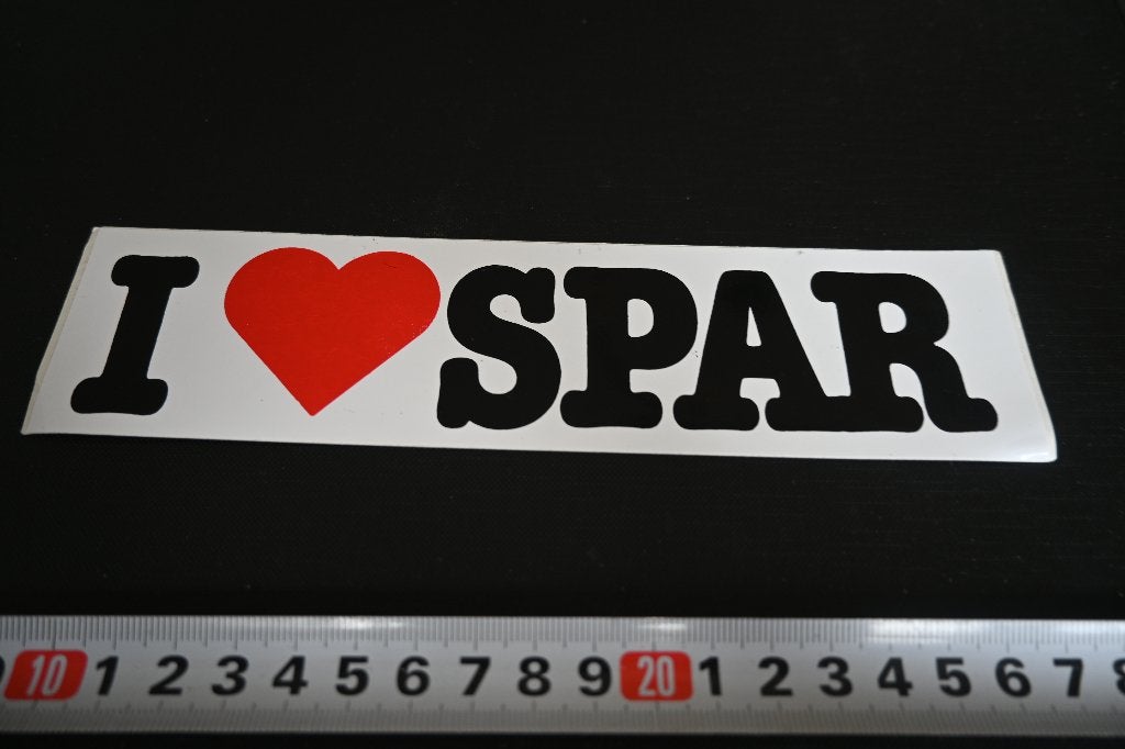 sticker Supermarkt I LOVE SPAR, Ophalen of Verzenden, Zo goed als nieuw