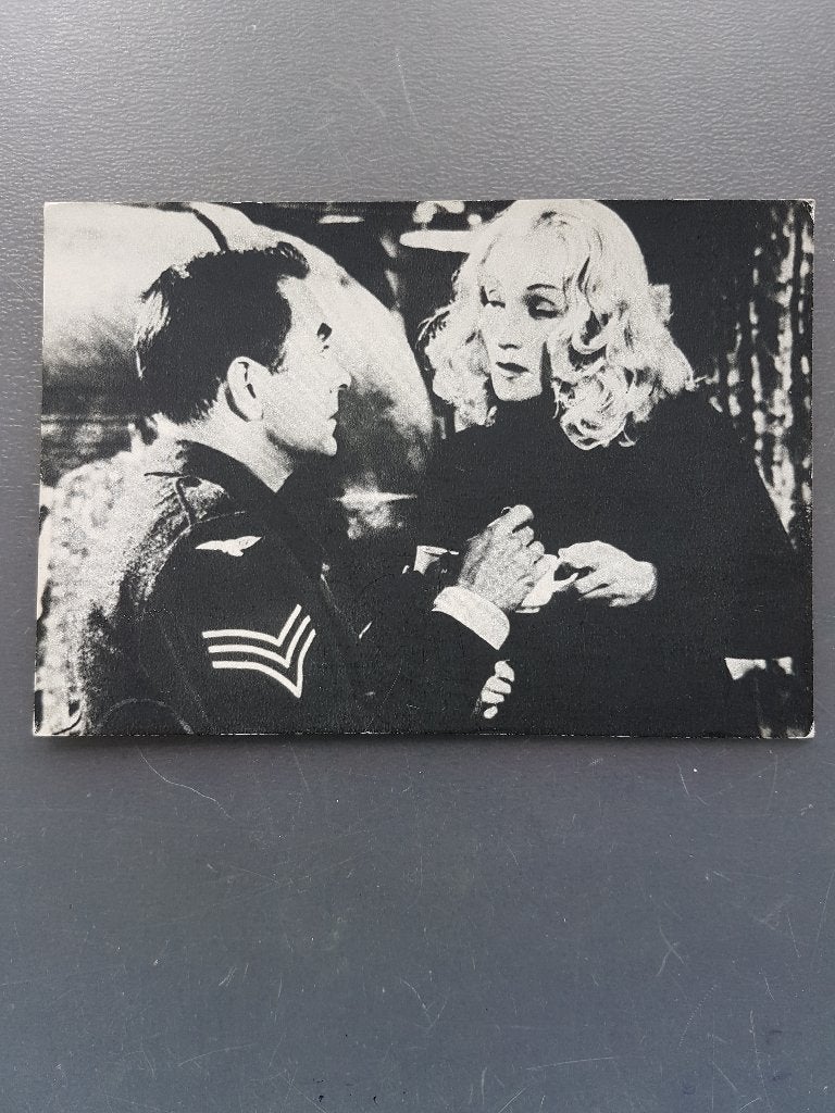 Themakaart "Témoin à Charge" Tyrone Power/Marlene Dietrich., Verzamelen, Ophalen of Verzenden, 1940 tot 1960, Ongelopen, Sterren en Beroemdheden