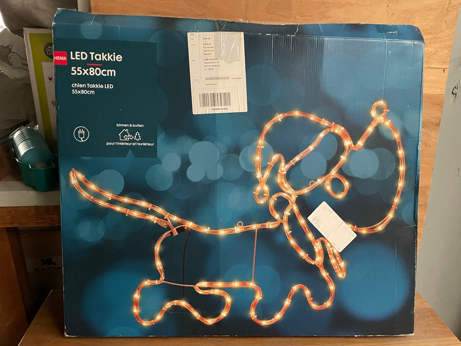 Hema LED Takkie Hond Kerstverlichting 55x80cm, Huis en Inrichting, Lampen | Overige, Ophalen of Verzenden, Nieuw, Overige merken