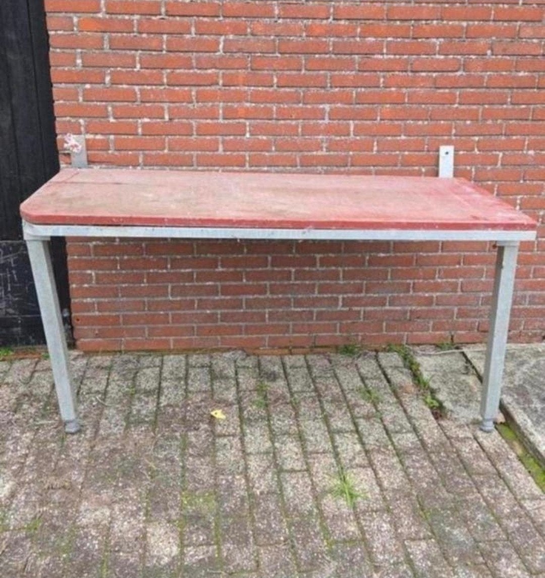 Klapbare werktafel, Ophalen, Rechthoekig, Aluminium