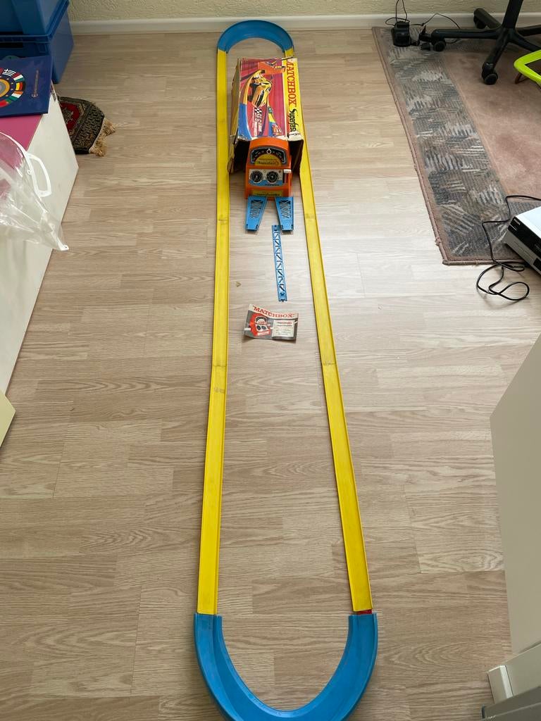 Vintage Matchbox racebaan, Kinderen en Baby's, Speelgoed | Racebanen, Overige aandrijving, Ophalen, Overige merken, Racebaan