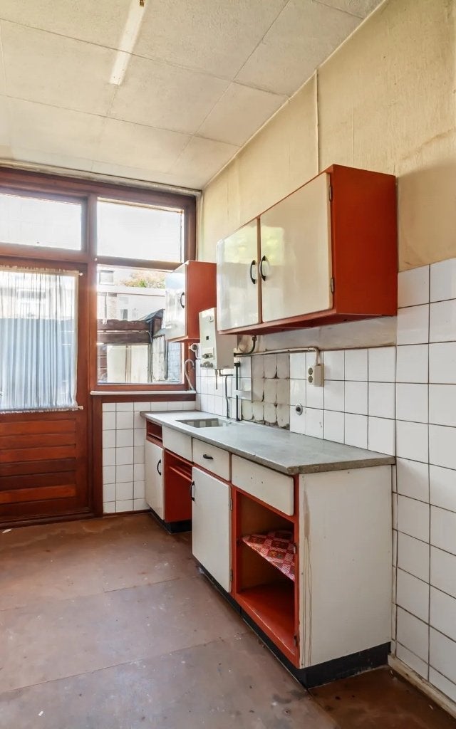 Vintage Bruynzeel keuken, Huis en Inrichting, Ophalen, Gebruikt, Wit, Graniet of Steen