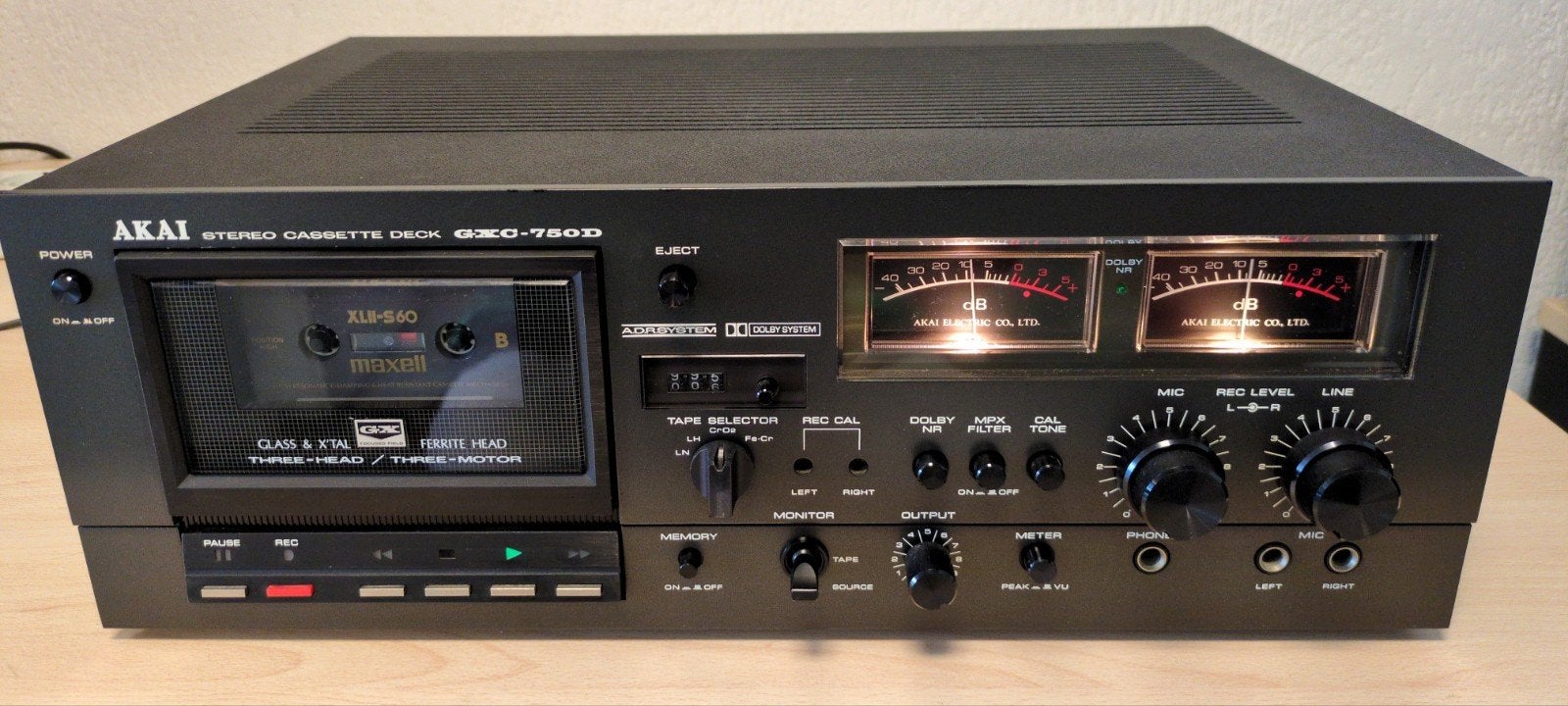 Akai GXC-750D cassettedeck high-end refurbished, Ophalen of Verzenden, Overige merken
