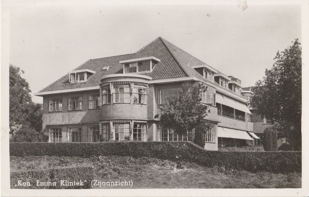 Kaart Kon. Emma Kliniek Meer en Bosch Heemstede 1954, Verzamelen, Ophalen of Verzenden, 1940 tot 1960, Gelopen, Noord-Holland
