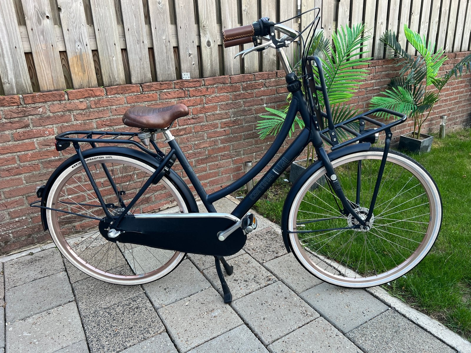 Cortina U4 Meisjes/Damensfiets Transport 28 inch 50 cm N3, Versnellingen, Zo goed als nieuw, 50 tot 53 cm, Trommelrem