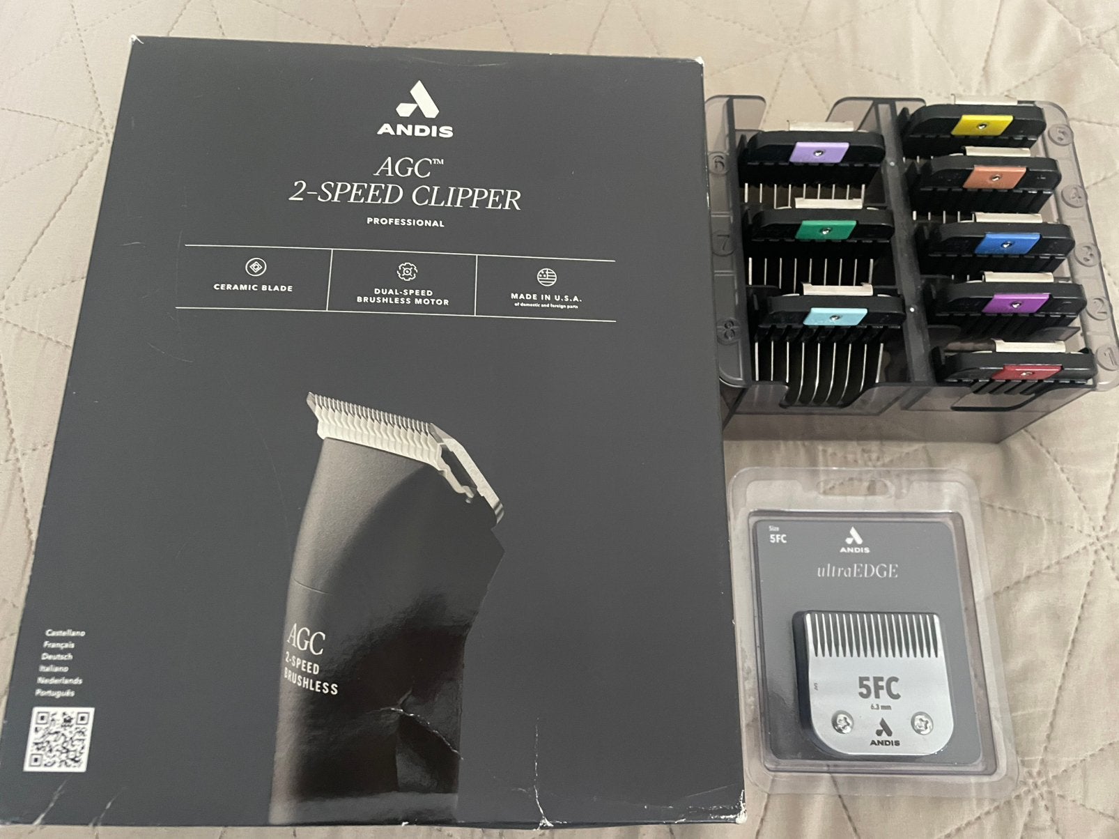 Andis AGC 2-speed clipper Black, Overige merken, Ophalen of Verzenden, Zo goed als nieuw, Tondeuse