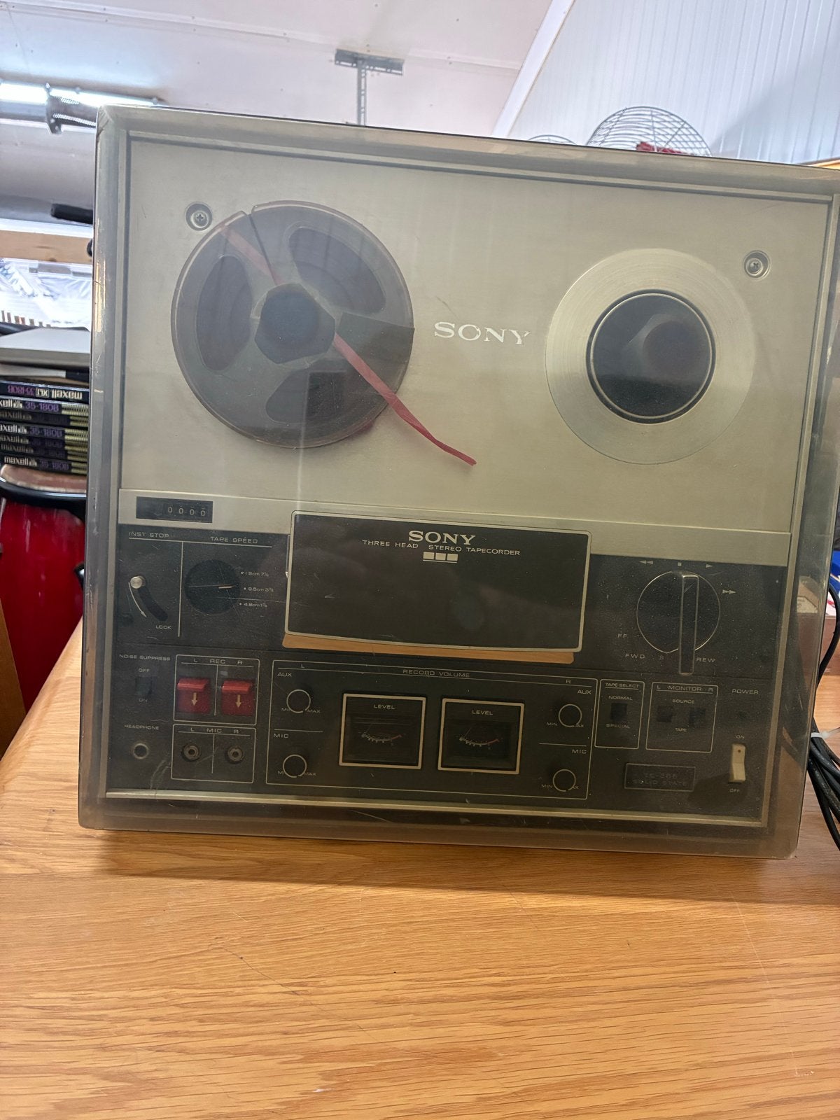 Vintage Sony TC-377 Bandrecorder met Stofkap, Ophalen, Bandrecorder, Met stofkap