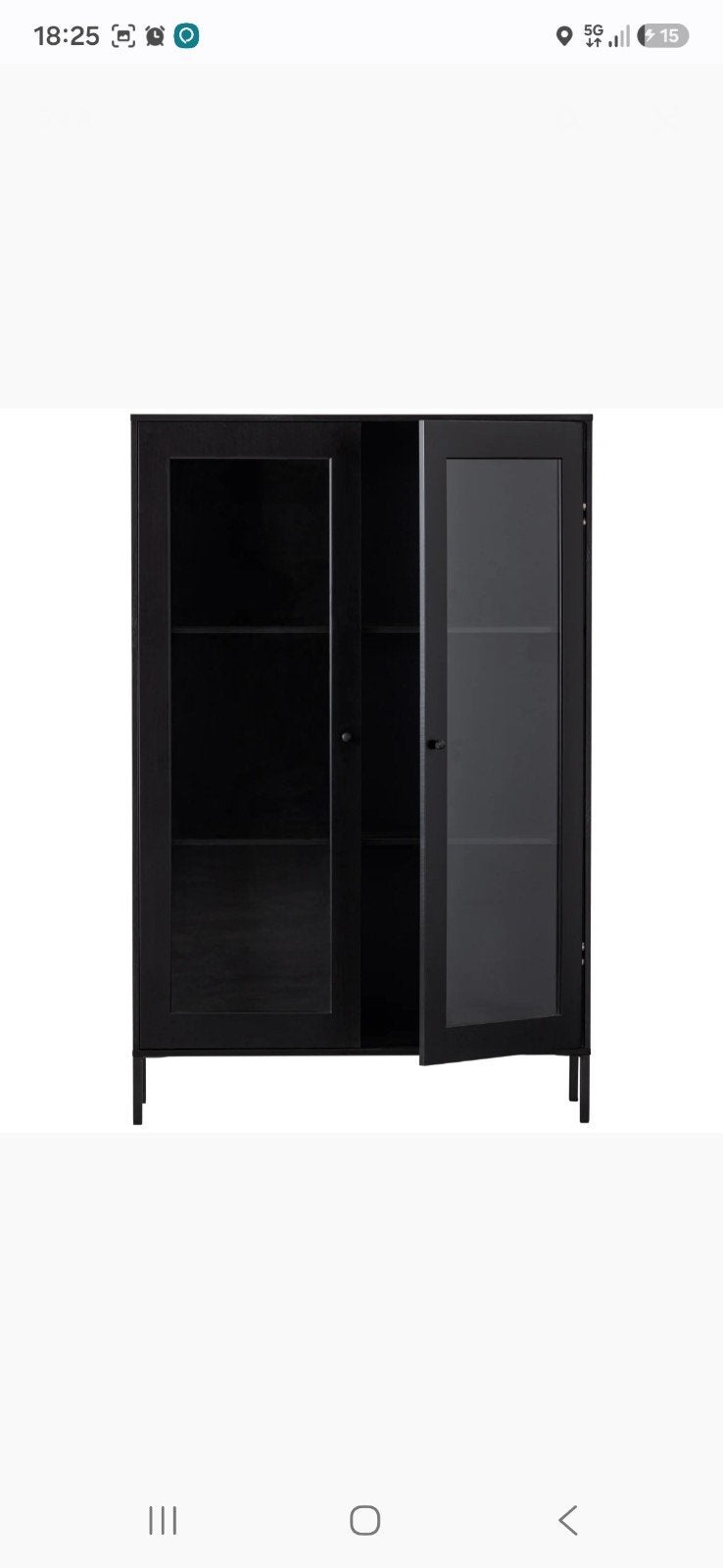 woood vitrine kast, Huis en Inrichting, Zo goed als nieuw, 150 tot 200 cm, 25 tot 50 cm, 50 tot 100 cm