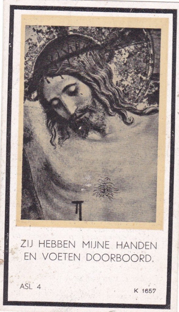 Ardina Rijkers - v. d. Rijt  1874-1944, Verzenden, Bidprentje