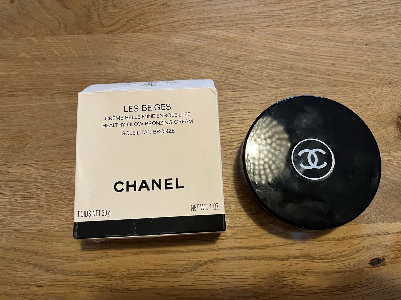 Chanel Les Beiges Healthy Glow Bronzing Cream - Soleil Tan B, Bruin, Gehele gezicht, Ophalen of Verzenden, Zo goed als nieuw