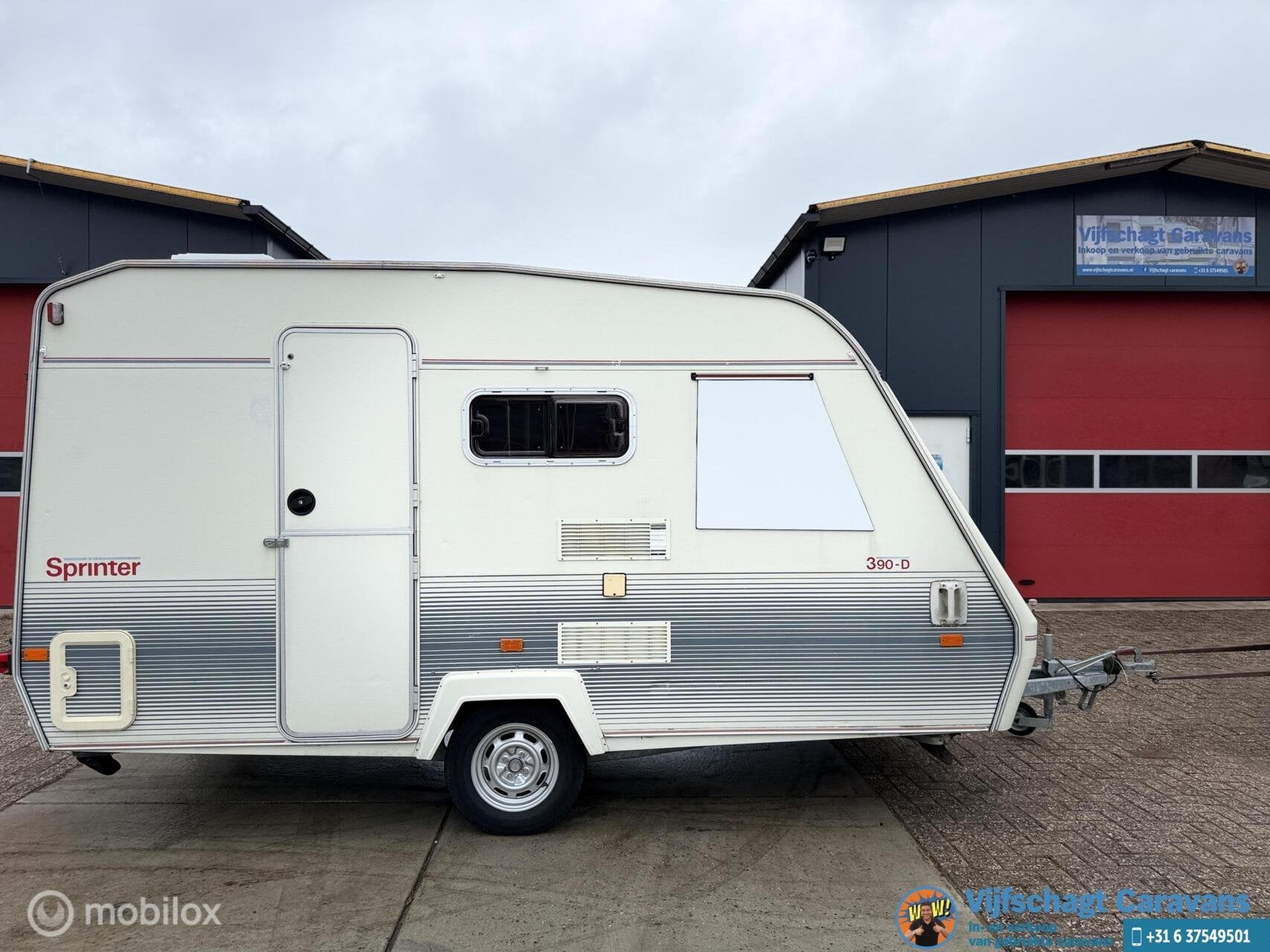 Beyerland Sprinter 390-D 2039 incl voortent en luifel, Bedrijf, Tot en met 4, Schokbreker, 5 tot 6 meter