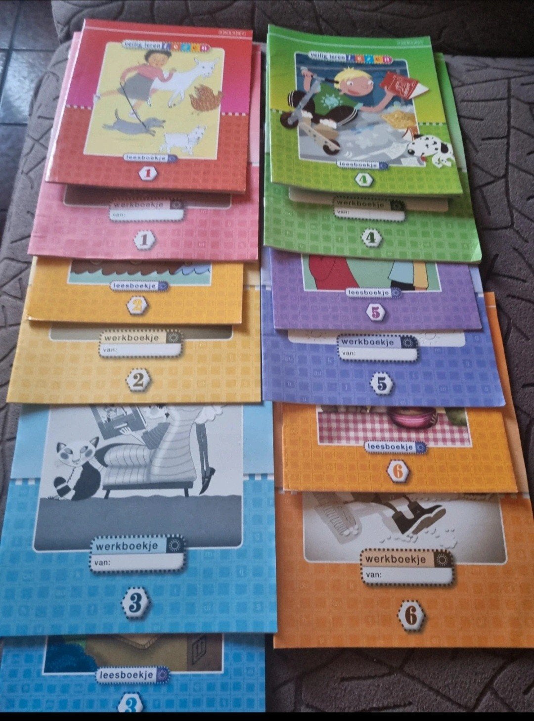 Veilig Leren Lezen -lees-en werkboekjes kern 1 t/m 6 Kim zon, Boeken, Ophalen of Verzenden, Zo goed als nieuw, Overige niveaus