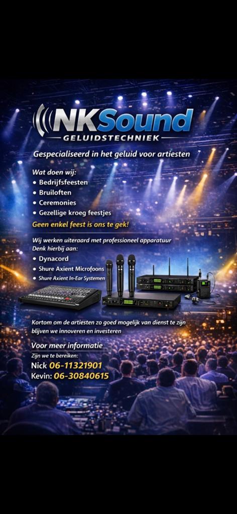 Dj of geluidsman  voor artiesten begeleiding, Ophalen of Verzenden, Nieuw, Zangmicrofoon