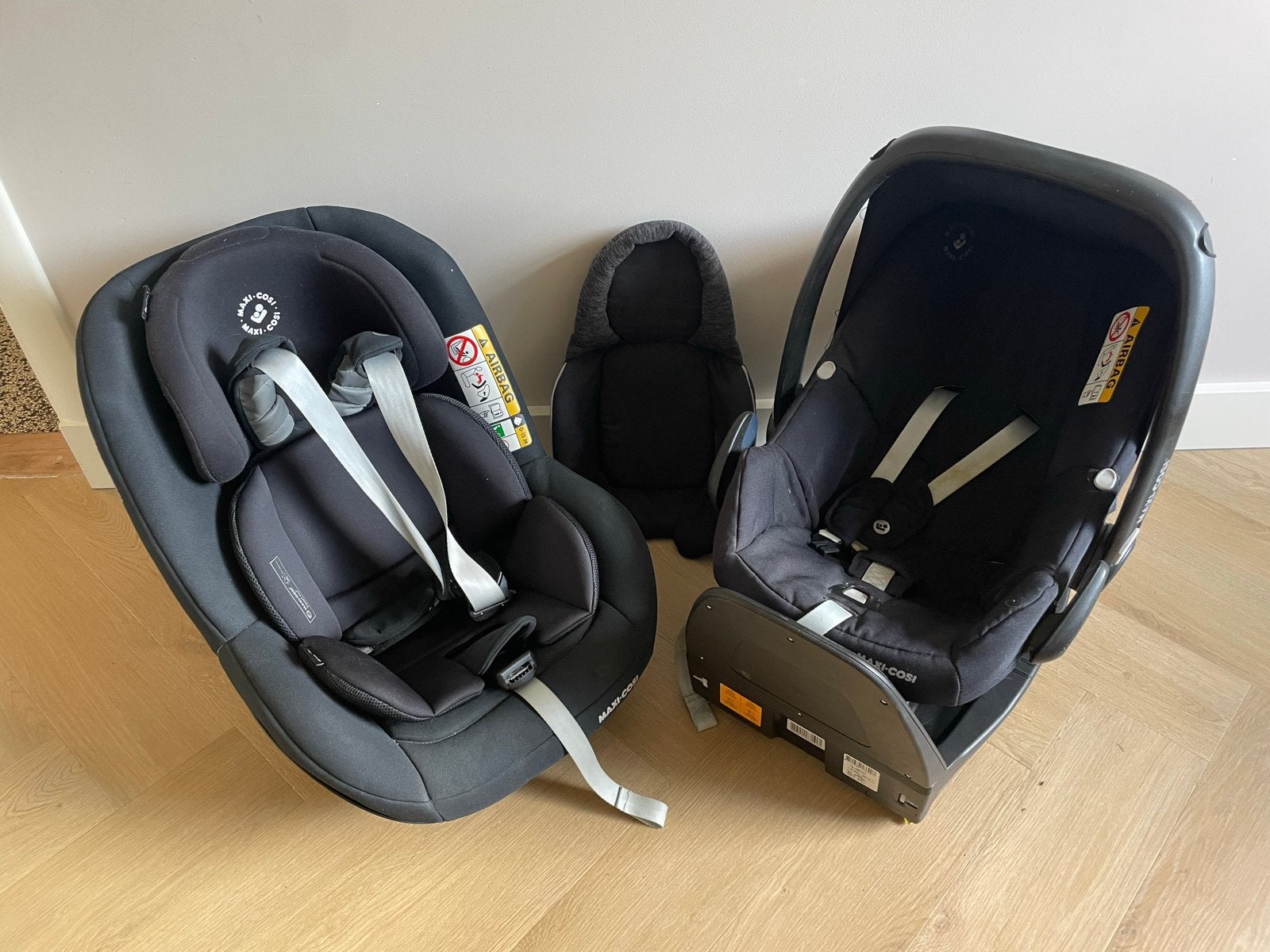 Maxi-Cosi Rock, FamilyFix 2 & Pearl Pro 2 autostoel set, Kinderen en Baby's, Autostoeltjes, Ophalen, Gebruikt, 0 t/m 18 kg, Verstelbare rugleuning