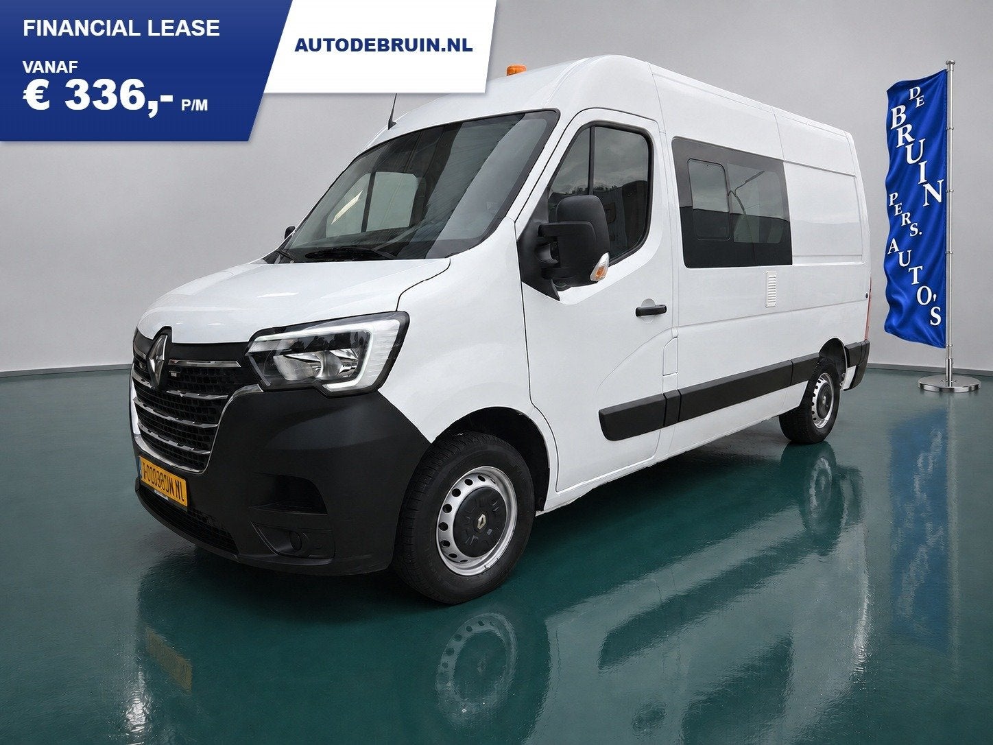 Renault Master T35 2.3 dCi L2H2 DC 7-Persoons Airco Cruiseco, Auto's, Voorwielaandrijving, Gebruikt, 4 cilinders, Renault