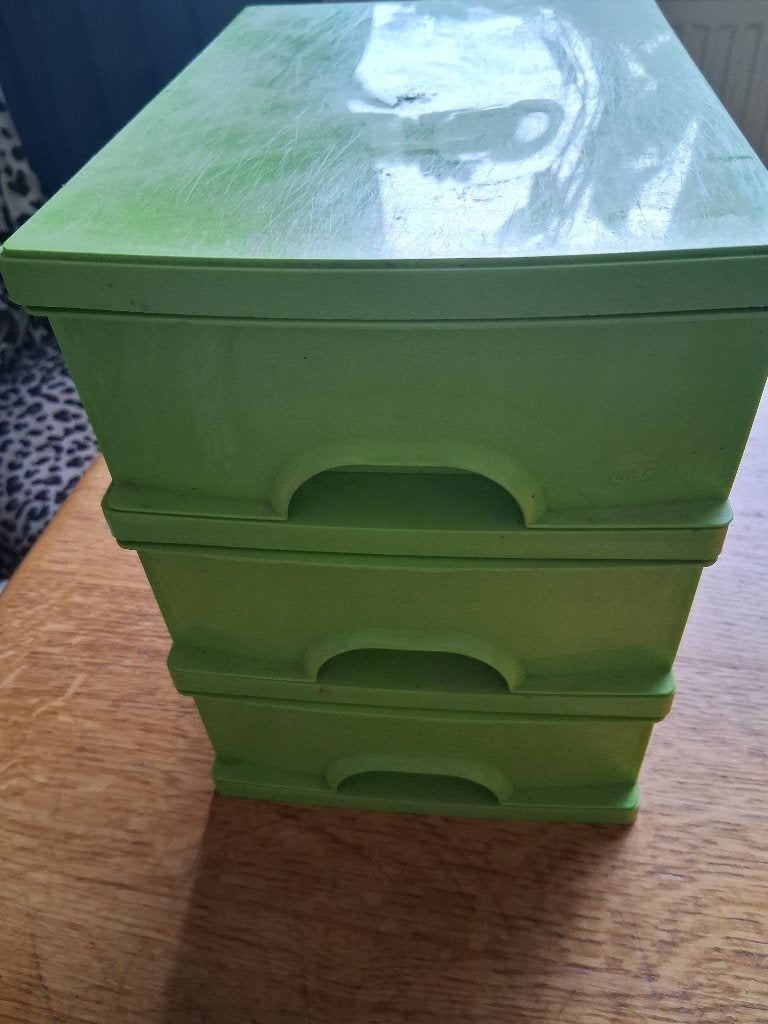 ladekastje, Huis en Inrichting, Kasten | Ladekasten, Ophalen, Gebruikt, 3 of 4 laden, Minder dan 100 cm