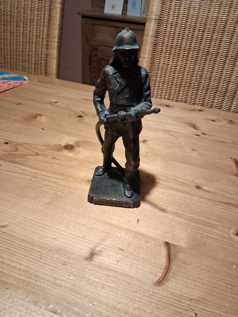 Mooi brandweer beeld van Schravenhage - Verzamelaar item, Ophalen of Verzenden