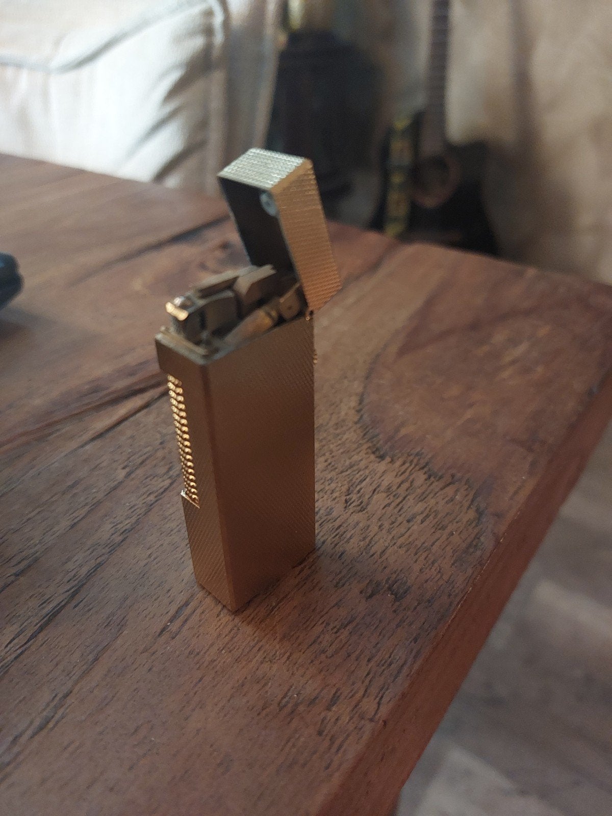 Vintage Dunhill Lighter - Verguld uit de jaren '60-'70, Ophalen of Verzenden, Zo goed als nieuw, Aansteker