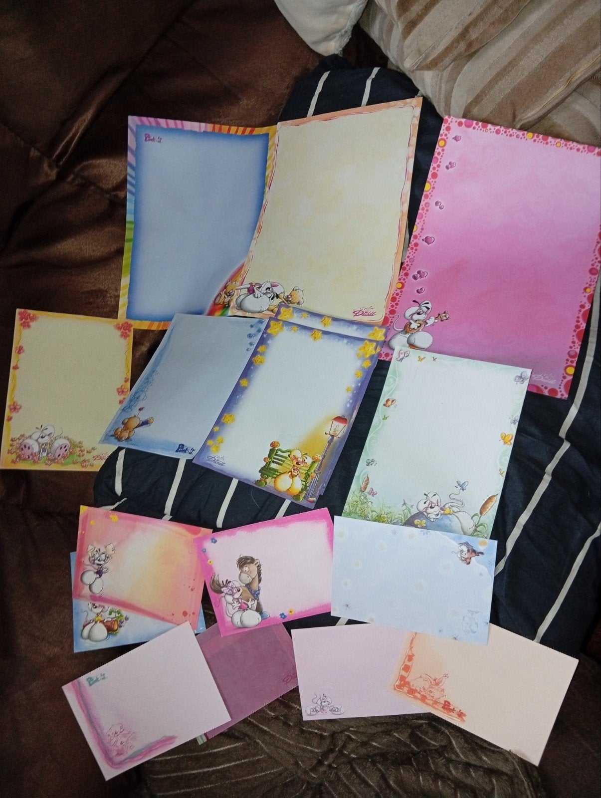 Set van Diddl briefpapier en enveloppen A4 en A5 formaat, Verzamelen, Diddl, Ophalen of Verzenden, Zo goed als nieuw, Papier, Kaart of Schrift