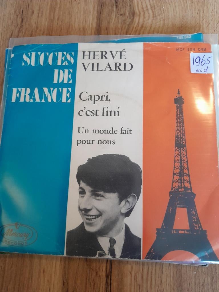 Herve vilard 7 inch capri c,est fini, Ophalen of Verzenden, Zo goed als nieuw, Pop