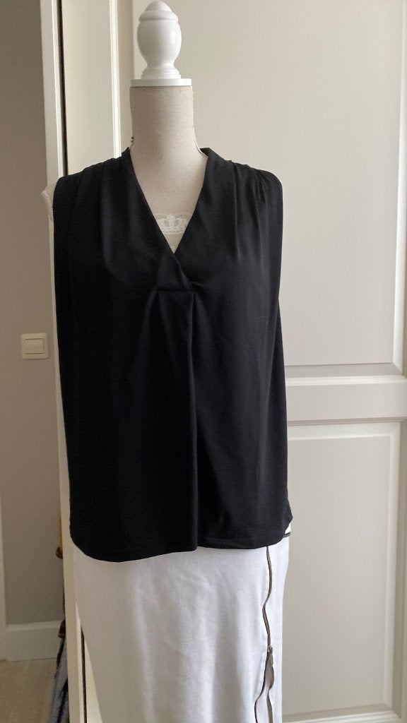 Zwarte Top A lijn Maat M H&M, Kleding | Dames, Maat 38/40 (M), H&M, Zwart, Ophalen of Verzenden