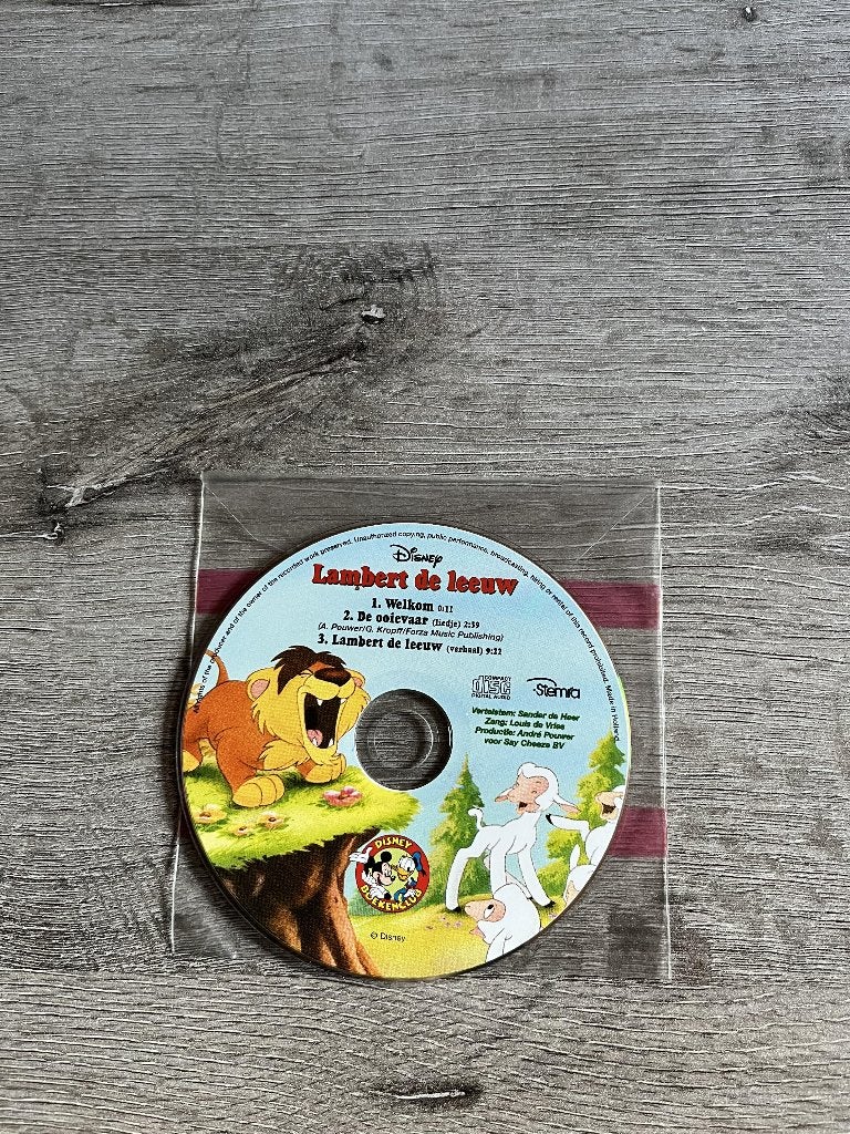 CD Lambert de leeuw Disney, Verzamelen, Ophalen of Verzenden, Overige figuren, Zo goed als nieuw, Overige typen