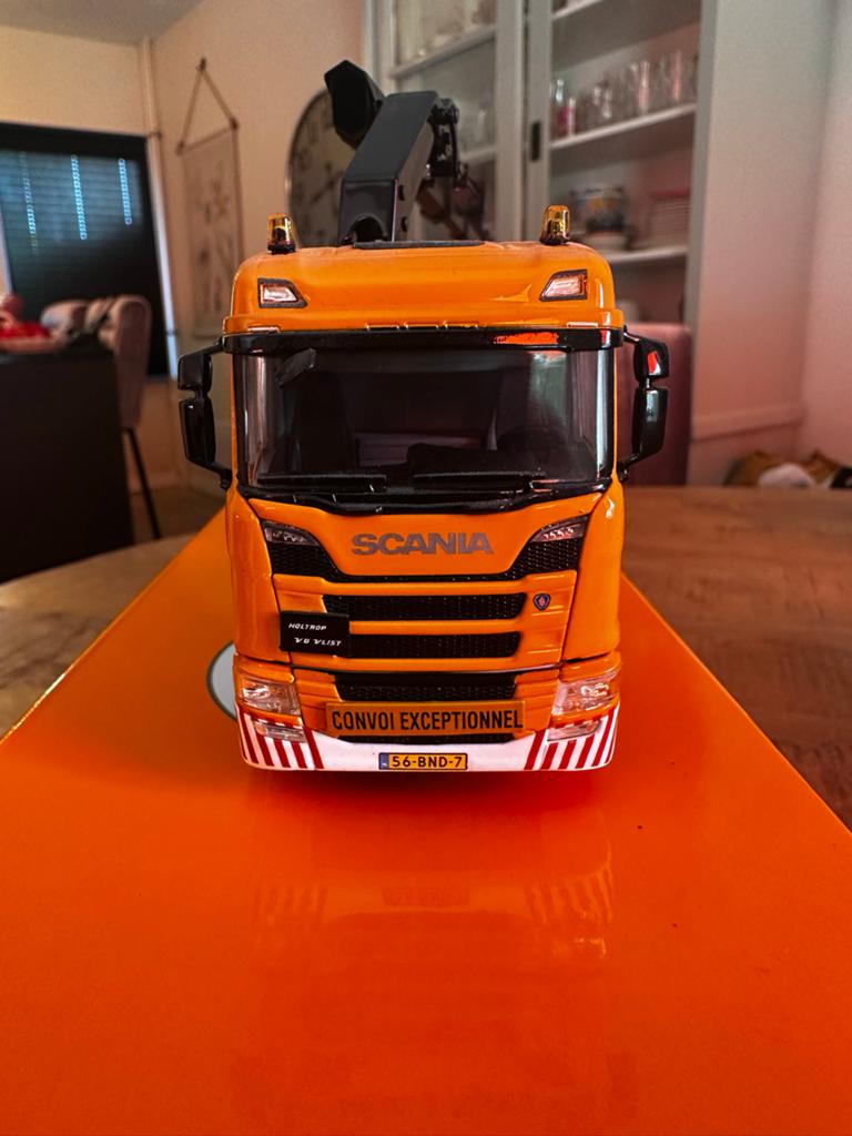 WSI Scania R Normal CR20N 8x4 Kraan + Jib + Semi Dieplader, Ophalen of Verzenden, Zo goed als nieuw, Bus of Vrachtwagen, Wsi