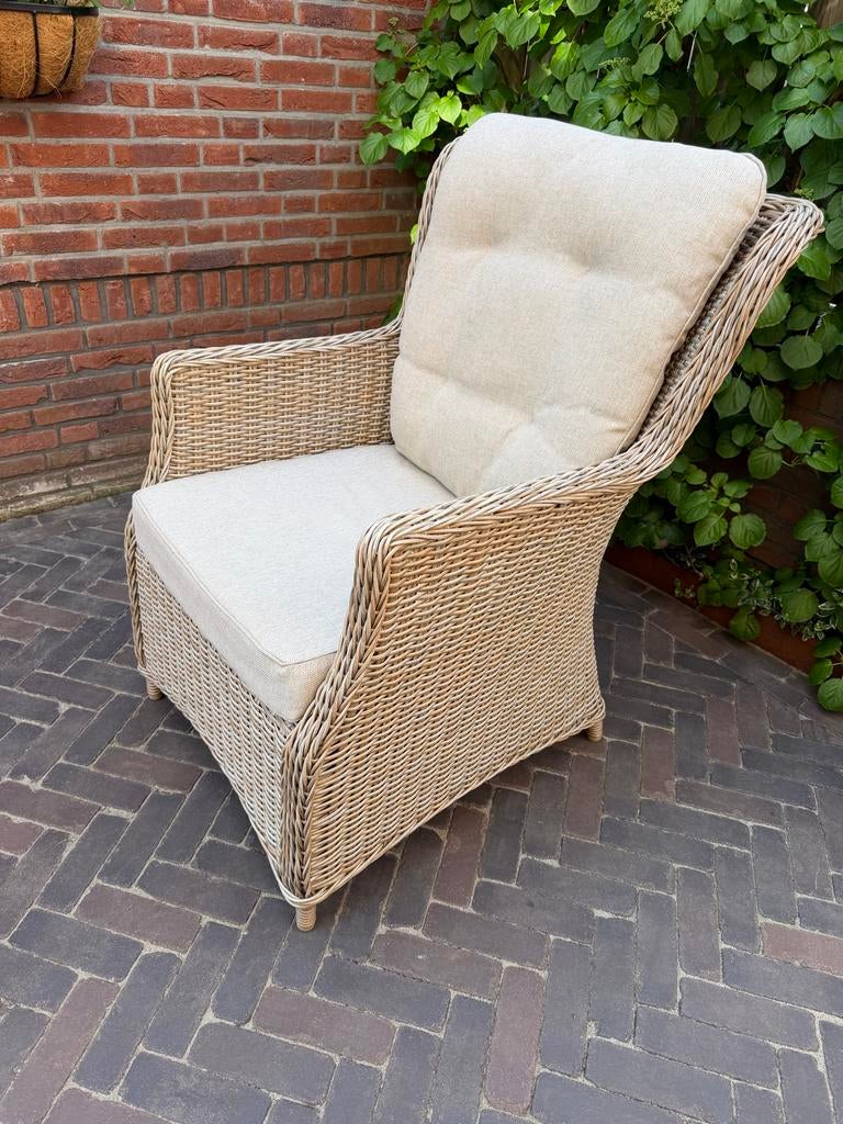 Comfortabele lounge fauteuils met kussens., Huis en Inrichting, Ophalen, Overige kleuren, Zo goed als nieuw, Vier