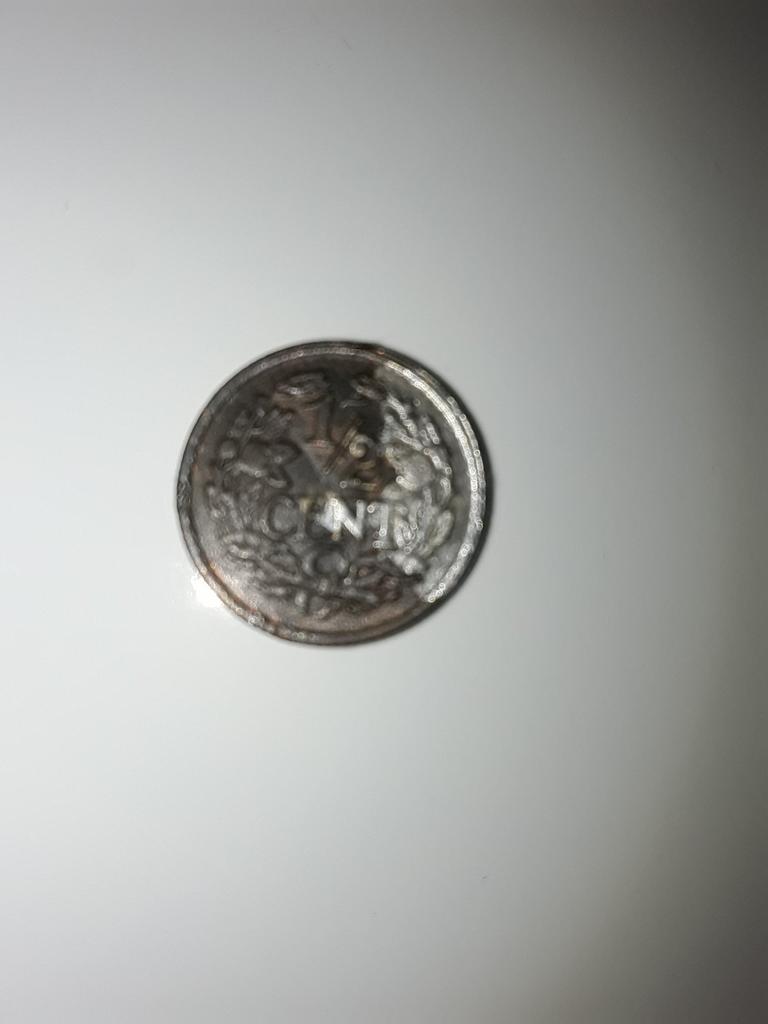 1/2 halve cent 1934, Ophalen of Verzenden, Koningin Wilhelmina, Overige waardes, Losse munt
